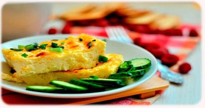 omelette pour maigrir en régime protéiné
